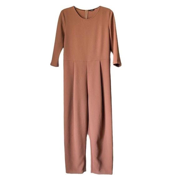 Kaarem Agati Mid Sleeve Jumpsuit- Cocoa Brown Large - Picture 4 of 11